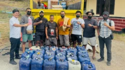 Ditpolairud Polda NTT Gagalkan Penyelundupan 750 Liter Minyak Tanah Subsidi dari Kupang ke Rote Ndao