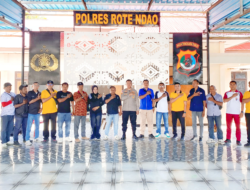 Jalin Keakraban, Kapolres Rote Ndao Gelar Coffee Morning Bersama Awak Media
