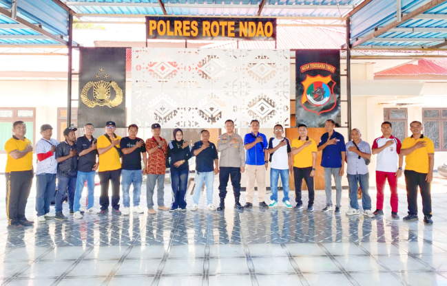 coffee morning Kapolres Rote Ndao dan Awak media
