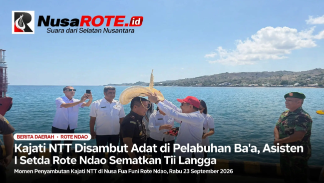 Kejati NTT disambut Adat