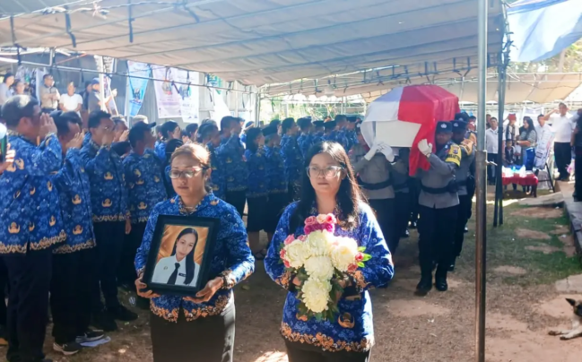 Upacara Kedinasan Pemakaman Jenazah Almarhumah Wili Mbuik