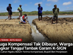 Diduga Kompensasi Pemilik Lahan Tak Kunjung Dibayar, Warga Bongkar Tanggul Tambak Garam, Begini Penjelasan Bupati