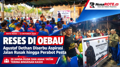 Reses di Oebau, Agustaf Dethan Diserbu Aspirasi Jalan Rusak hingga Perabot Pesta, 20 Janda-Duda dan Anak Yatim Terima Bingkisan Kasih